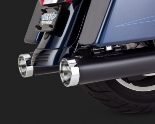 Vance & Hines Slip-on Monster Round Black FLT Touring 1995-2016